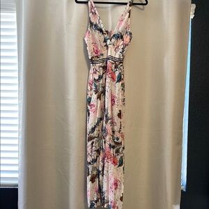 Plenty by Tracy Reese Pink Ruched Jumpsuit Resort Wear